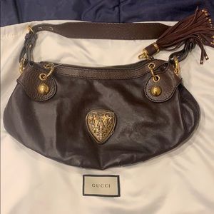NEW Vintage GUCCI  Brown Leather bag